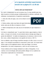 Calor vs temperatura: experimento para diferenciarlos