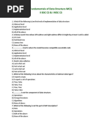 Fundamentals of Data Structures - MCQ - II