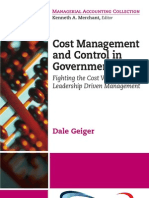 Cost Management and Control in Government
