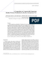 Effect of Medium Composition On Commercially Important Alkaline Protease Production by Bacillus Licheniformis N-2