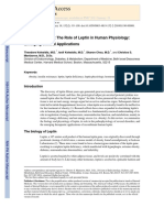 Kelesidis, Et Al (10) - (NR) The Role of Leptin in Human Physiology - Emerging Clinical Applications (AIM)