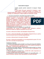 Contractul de Transport. Întrebări de Control Gheorghita Cristian