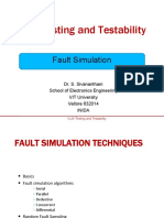 VLSI Testing and Testability: Fault Simulation