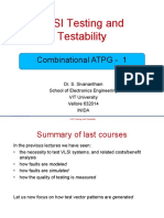 VLSI Testing and Testability: Combinational ATPG - 1
