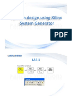System Design Using Xilinx y G G System Generator y