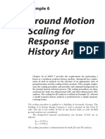 Ground Motion Scaling For Response History Analysis: Example 6