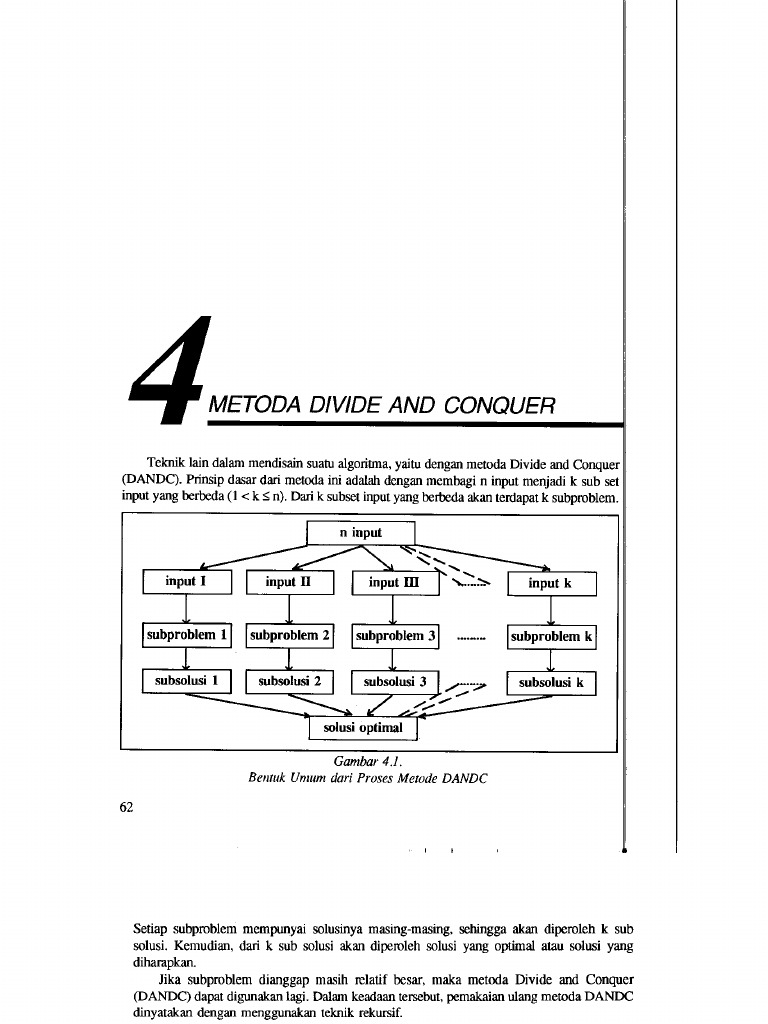 Algoritma Divide and Conquer dalam Pemrograman | PDF | Metode & Bahan Ajar