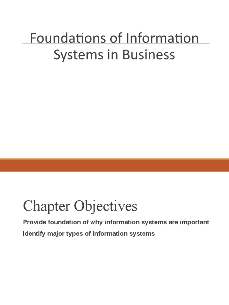 Information Systems in Business | PDF | Information System | Information
