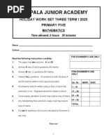 P.5 Set 3 MTC Exam - Teacher - Ac