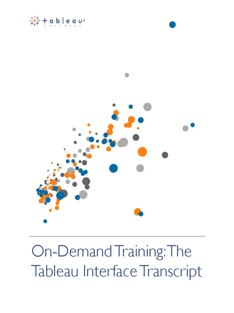 The Tableau Interface | PDF | Window (Computing) | Page Layout