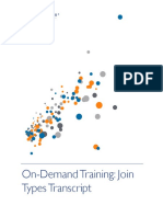 On-Demand Training: Join Types Transcript