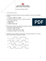 Ejercicios Algebra de Boole y Funciones Logicas