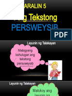 Aralin 5 Tekstong Persweysib