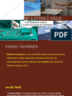 Creating Sterile Field