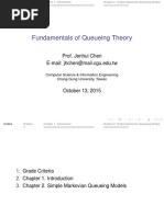 Fundamentals of Queueing Theory: Prof. Jenhui Chen E-Mail: Jhchen@mail - Cgu.edu - TW