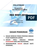 Materi Pelatihan ISO 9001 2015 MAS