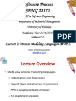 Software Process SENG 22572: Lecture 9: Process Modeling Languages-MVP-L