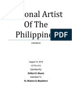National Artist of The Philippines