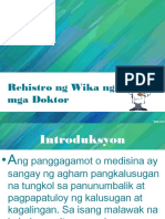 Rehistro NG Wika NG Mga Doktor