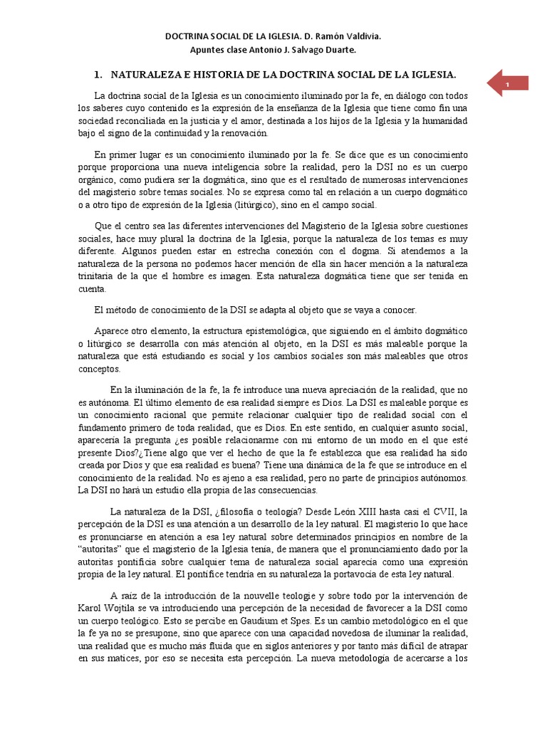 Doctrina Social de La Iglesia | PDF | Jesús | Iglesia Católica