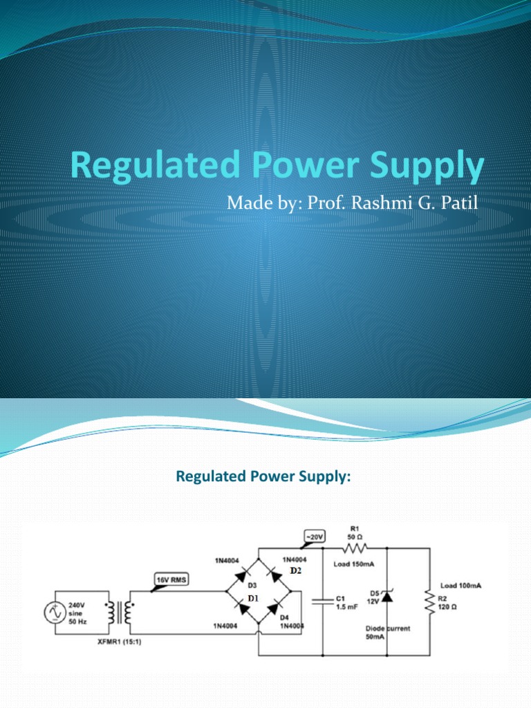 Regulated Power Supply | PDF | Power Supply | Diode