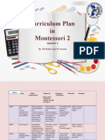 Curriculum Plan in Montessori 2: Quarter 1
