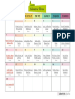 Calendario Febrero 2022