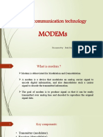 Digital Communication Technology: Modems