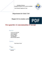 Eco-Quartier Et Consommation D'énergie