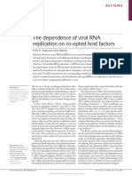 The Dependence of Viral RNA Replication On Co-Opted Host Factors