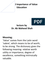 Value Education