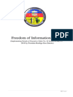Freedom of Information Manual: 2016 by President Rodrigo Roa Duterte)