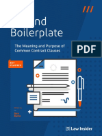 Beyond Boilerplate: The Meaning and Purpose of Common Contract Clauses