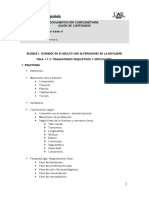 Guión de Contenidos. Trastornos de La Movilidad