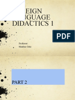 FOREIGN LANGUAGE DIDACTICS 1