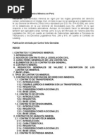 Contratos y Convenios Mineros en Perú