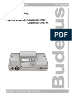 BUDERUS Logamatic 2107 Manual