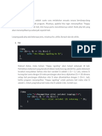 Looping, Fungsi Dan Array