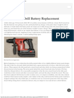 Hilti Cordless Drill Battery Replacement  