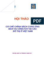 Hội Thảo Cơ Chế Chính Sách Cung Ứng Dịch Vụ Công Ích Tại Các Đô Thị ở Việt Nam