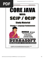 Theprogrammersfirst - Durga Sir Core Java SCJP - OCJP Notes