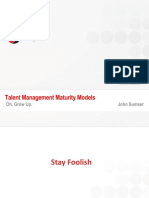 Talent Management Maturity Models HRxAnalysts John Sumser May 2011
