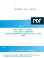 Comparativa Entre HTML y XHTML
