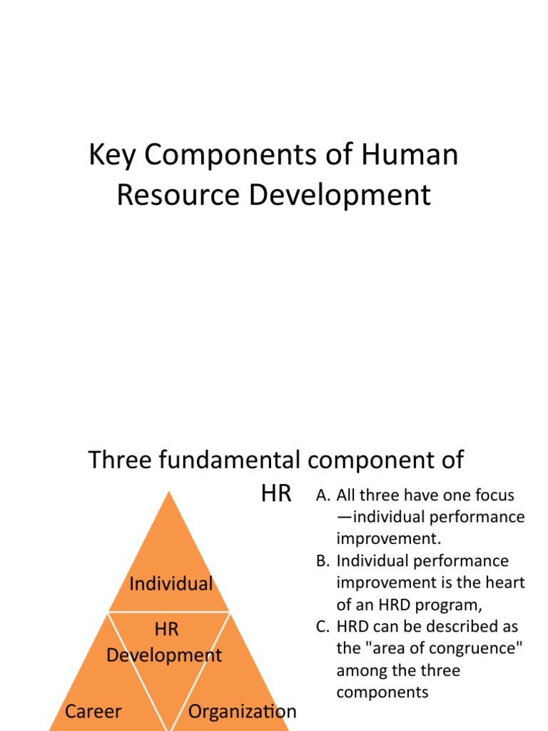Key Components of Human Resource Development PDF Computing And