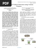 Image-Based Vehicle Detection Using Various Features