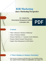 Topic 1 - A Business Marketing Perspective Updated 8 December 2021