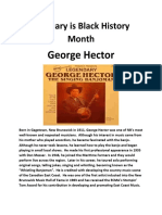Black History Month - George Hector