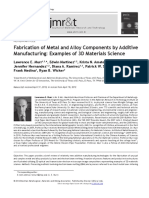 Fabrication of Metal and Alloy Components by Additive Manufacturing - Examples of 3D Materials Science