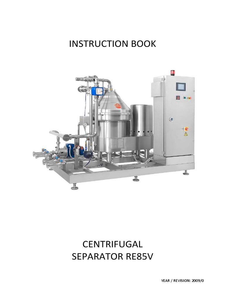 Re85v Reda Centrifugal Separator Eng 2009 | PDF | Pump | Valve