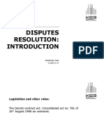 Disputes Resolution Introduction